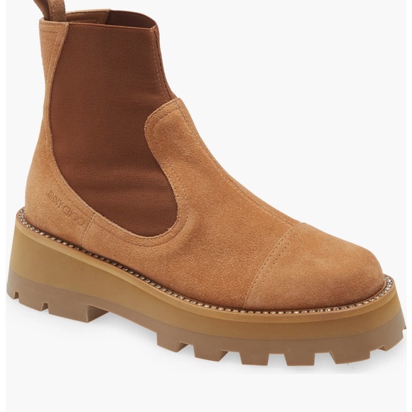 Jimmy Choo Clayton flat Chelsea boot with rhinestones - Picture 4 of 6